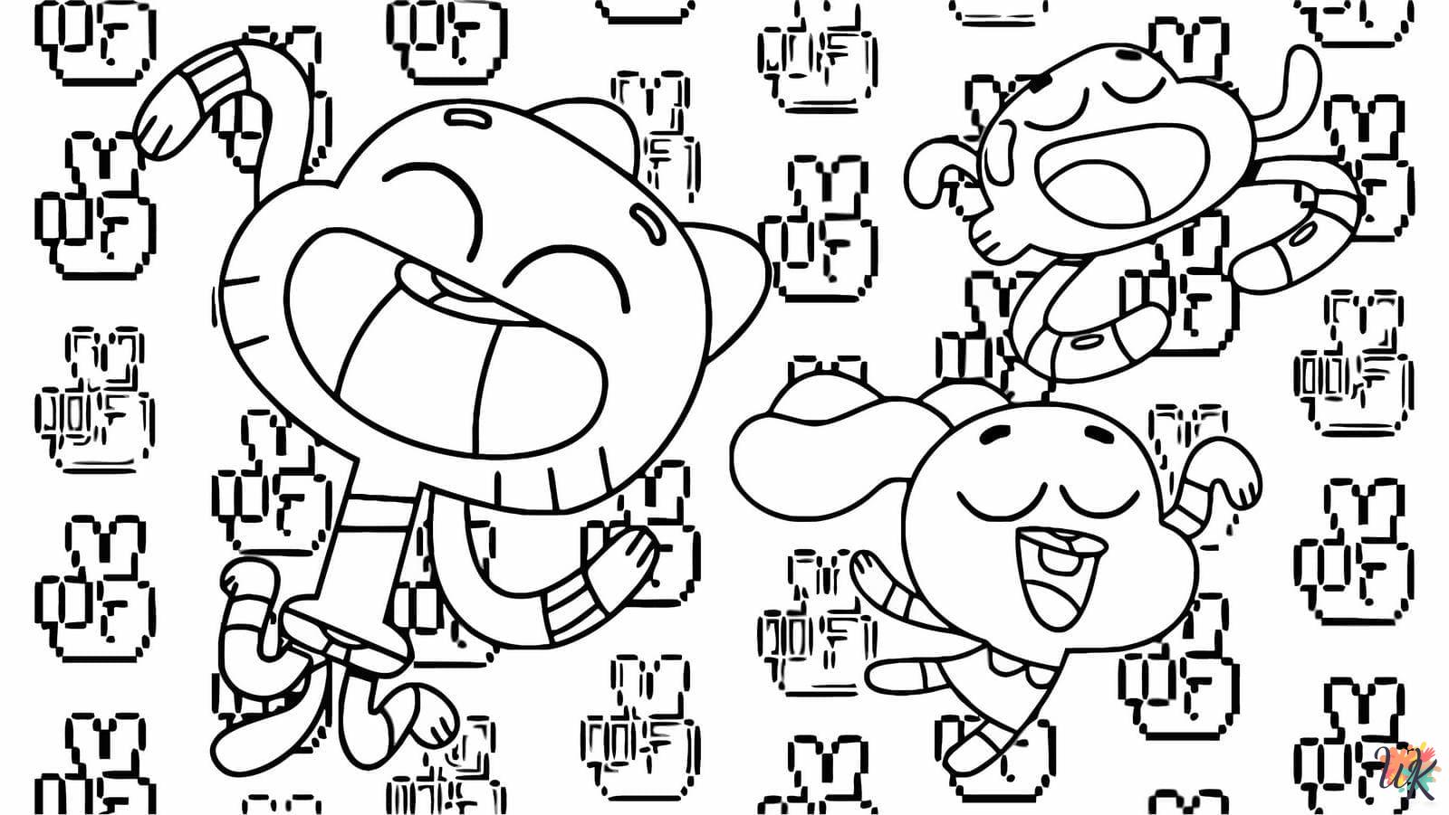free printable Gumball coloring pages 3