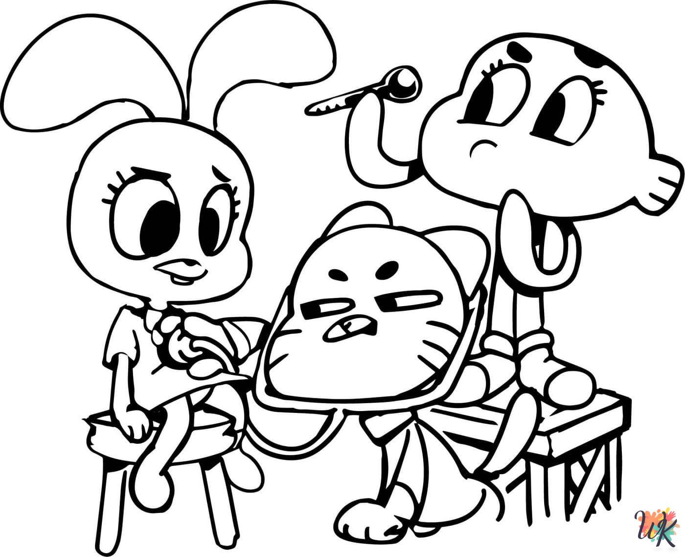 vintage Gumball coloring pages