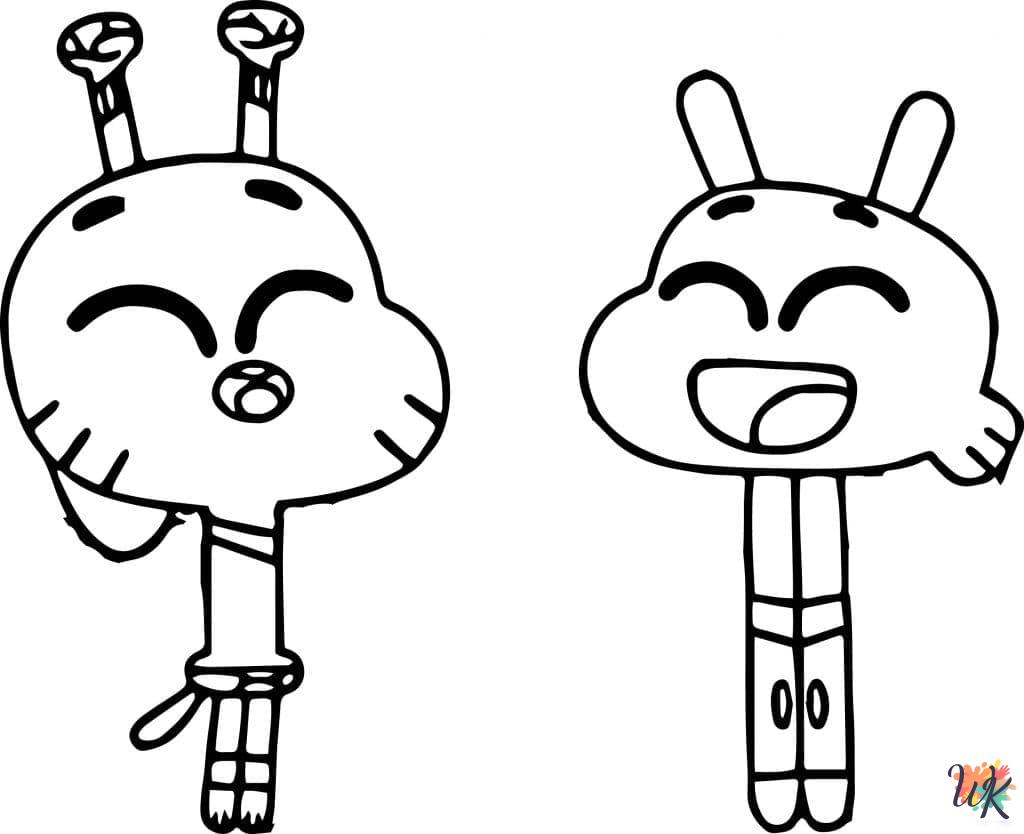free printable Gumball coloring pages 1