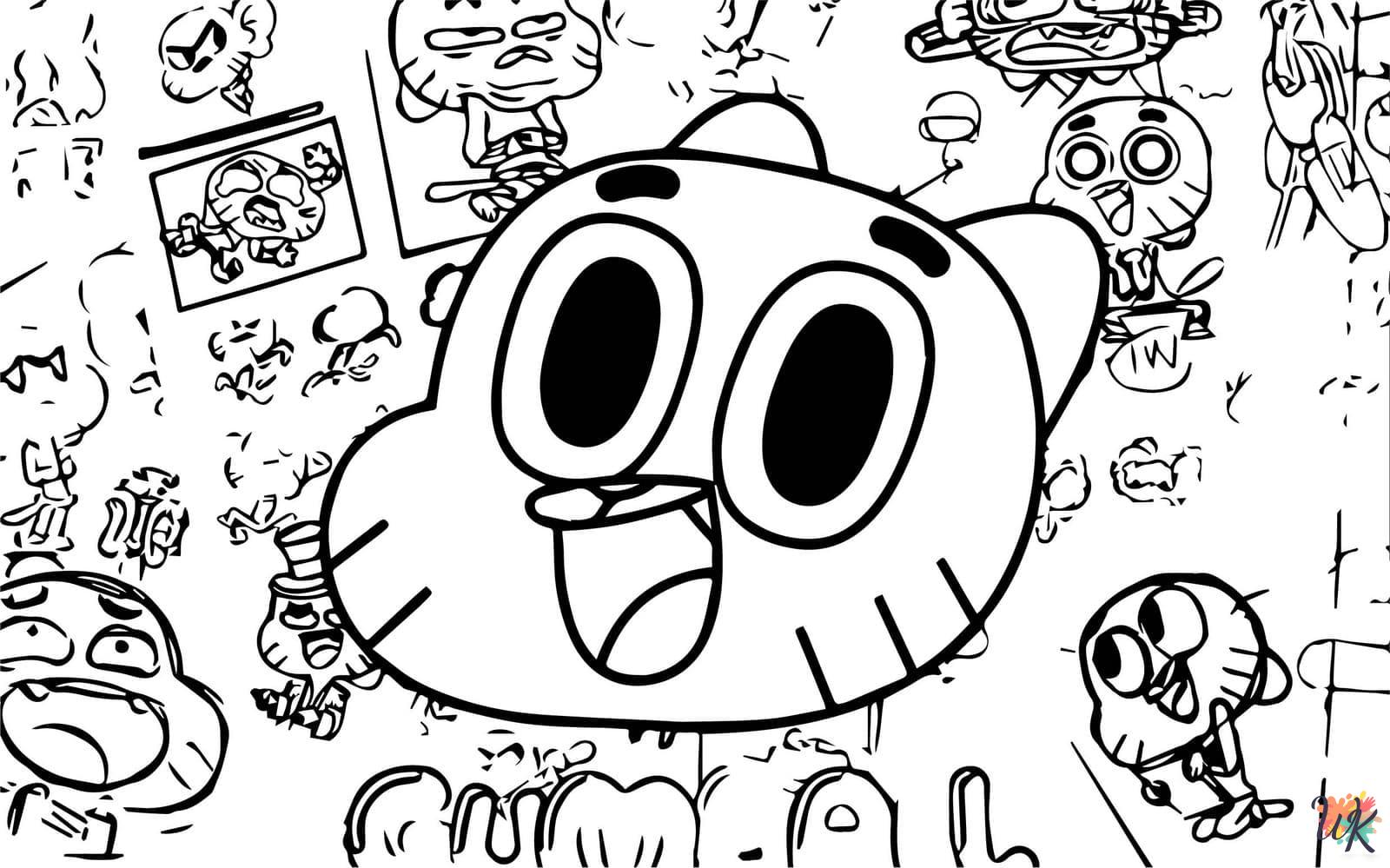 printable coloring pages Gumball 2