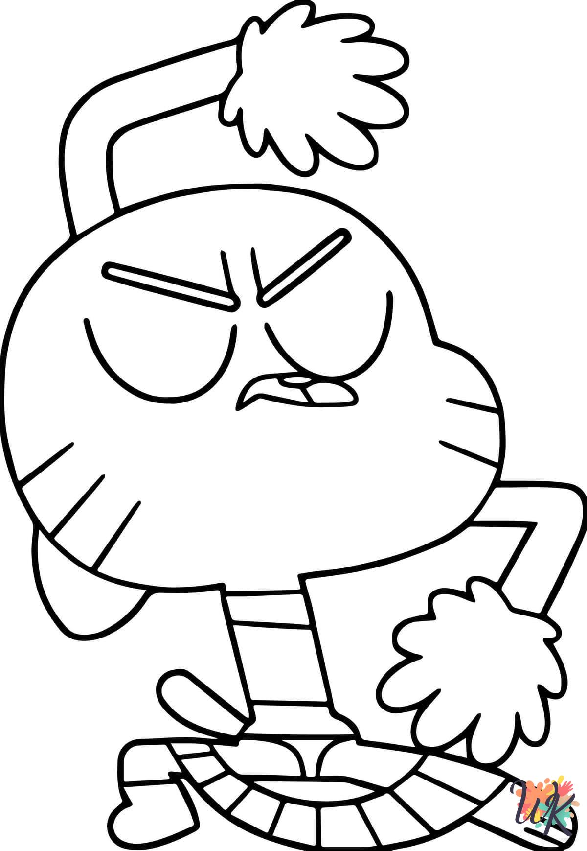 cute Gumball coloring pages 1