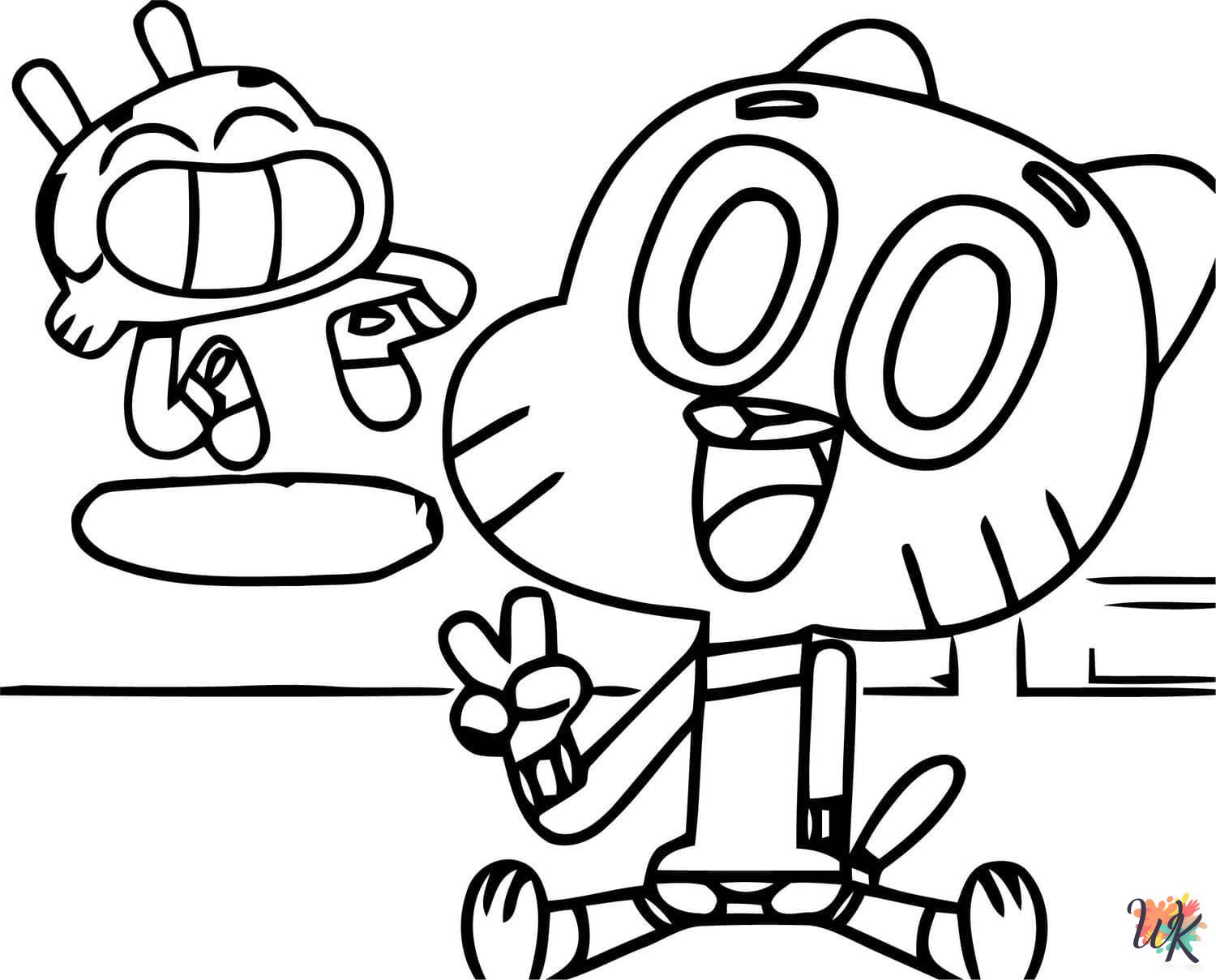 Gumball ornament coloring pages