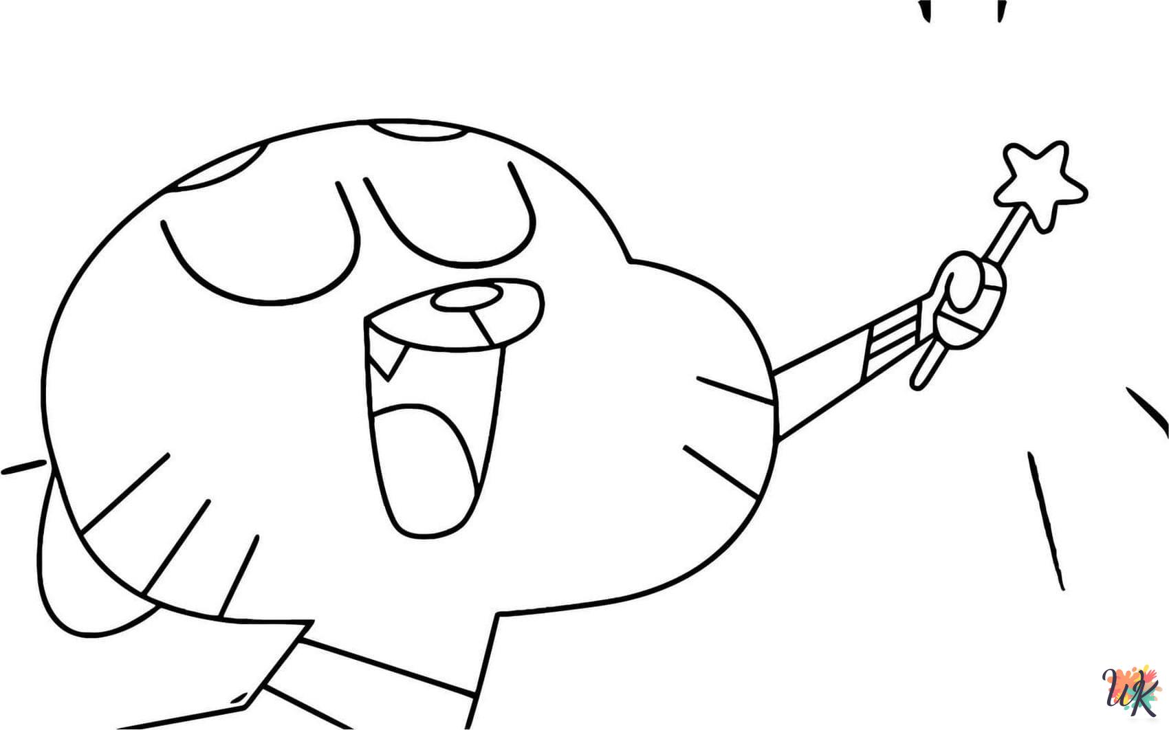 Gumball coloring pages to print 1
