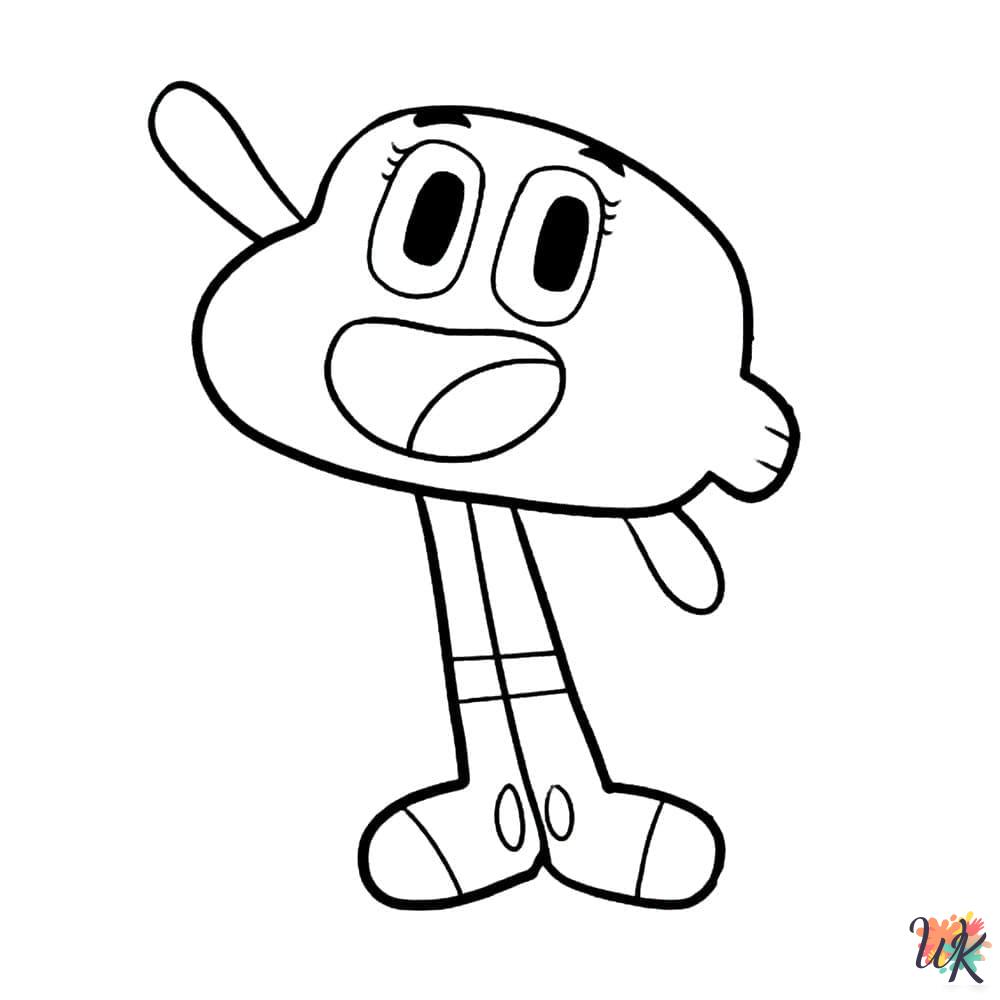 Gumball adult coloring pages 2