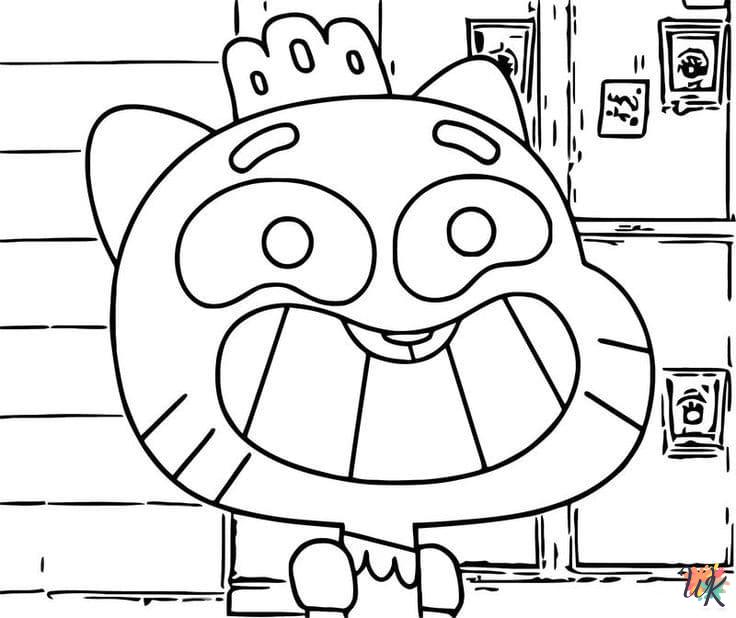 free Gumball coloring pages 1