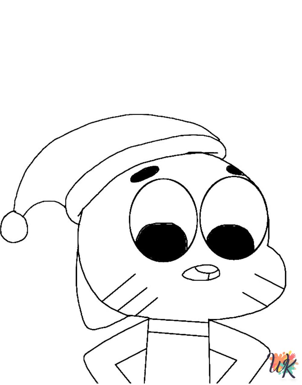 Gumball coloring pages for adults 1