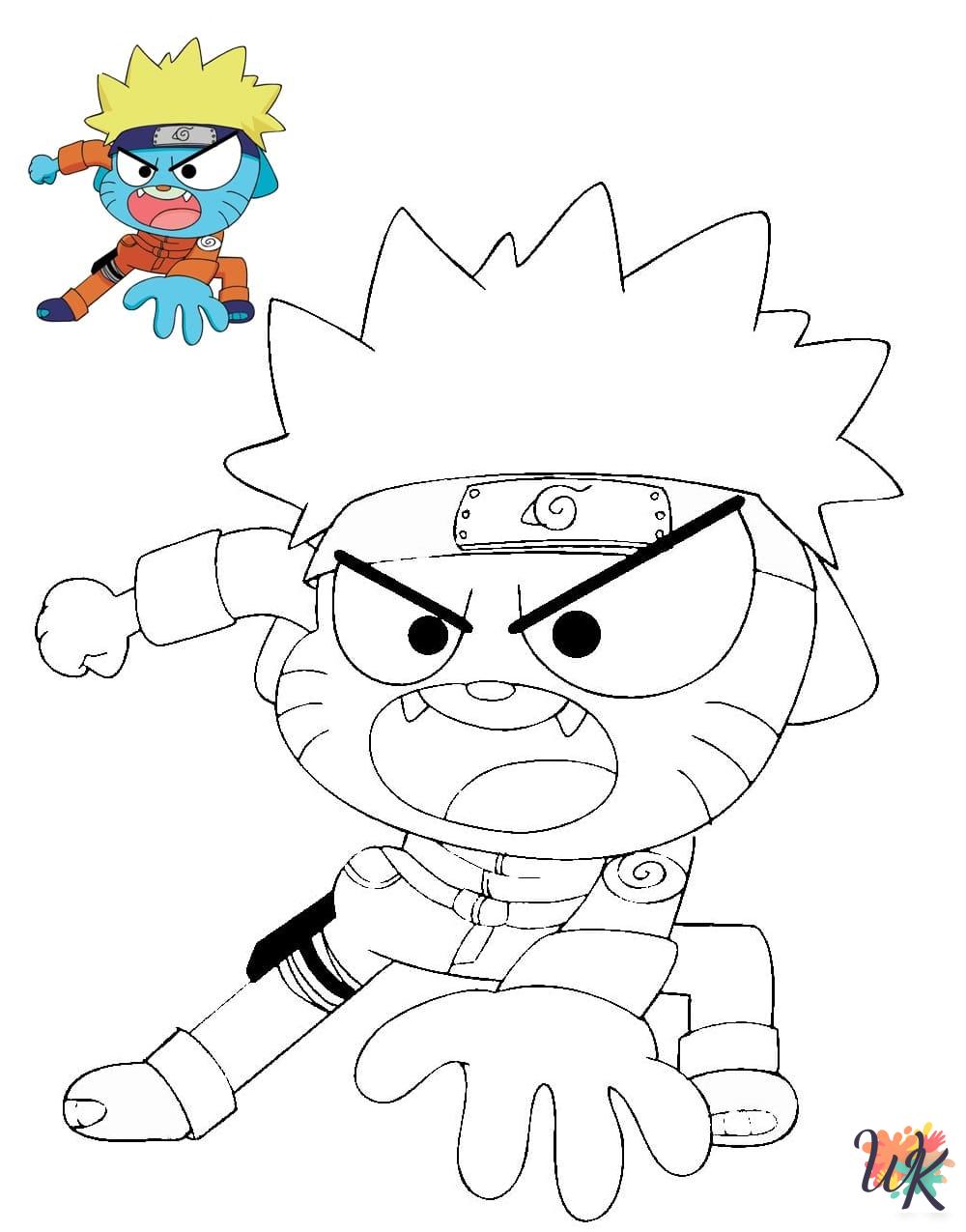 free Gumball coloring pages pdf