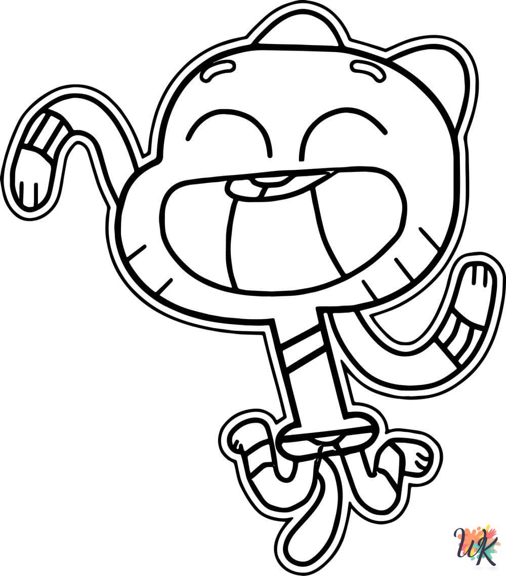 coloring pages printable Gumball 1