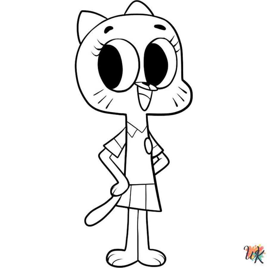 Gumball adult coloring pages