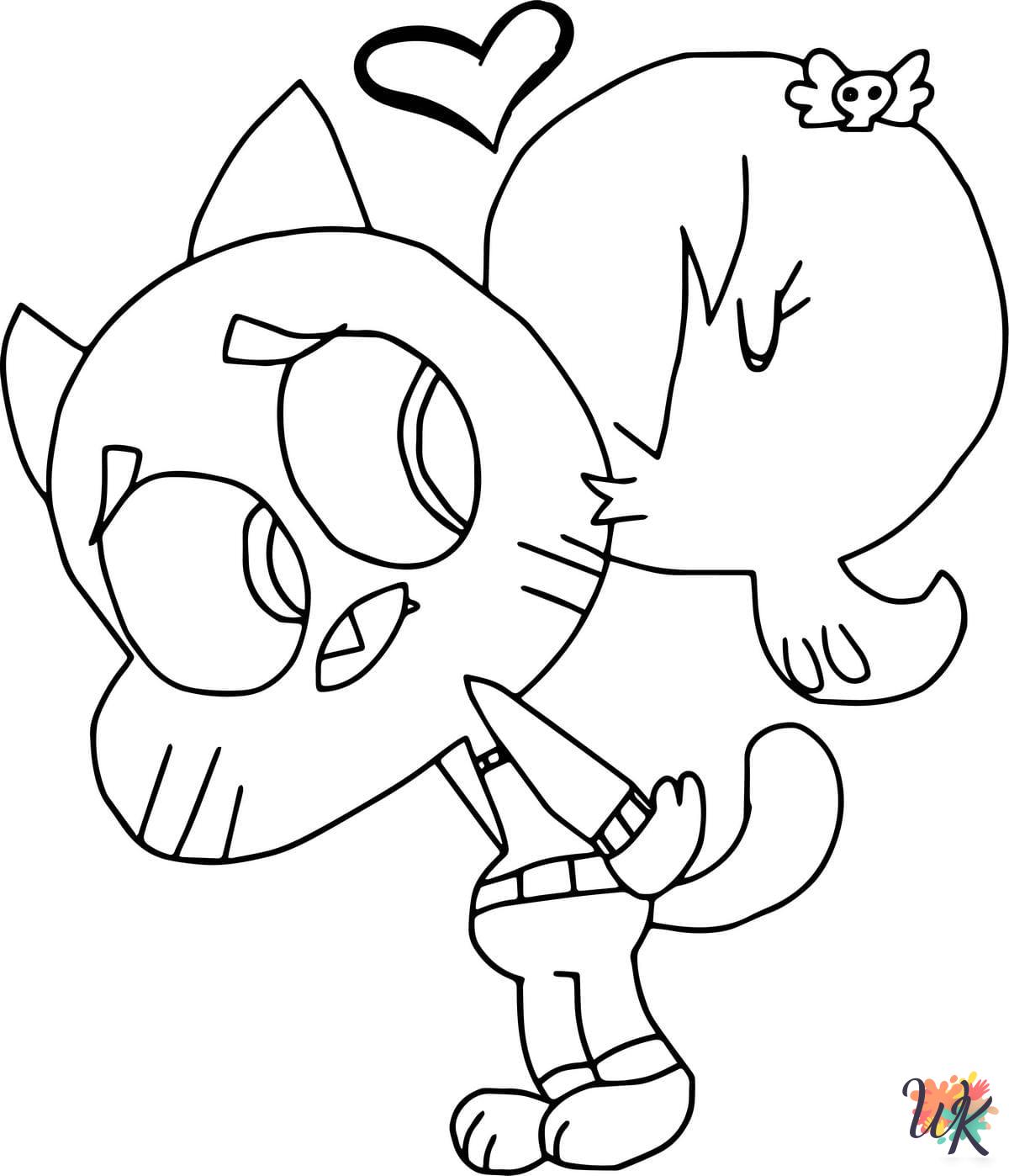 old-fashioned Gumball coloring pages