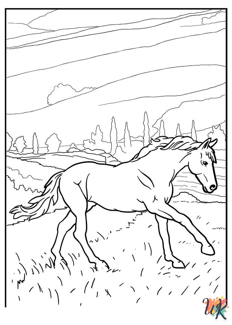 easy Horse coloring pages