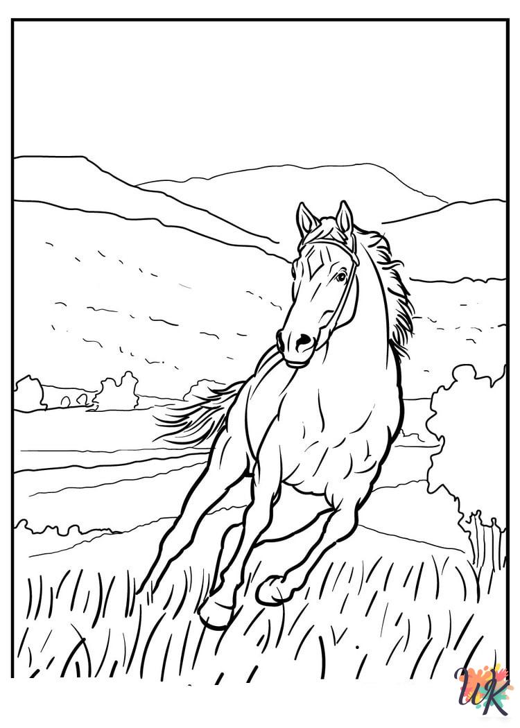 vintage Horse coloring pages