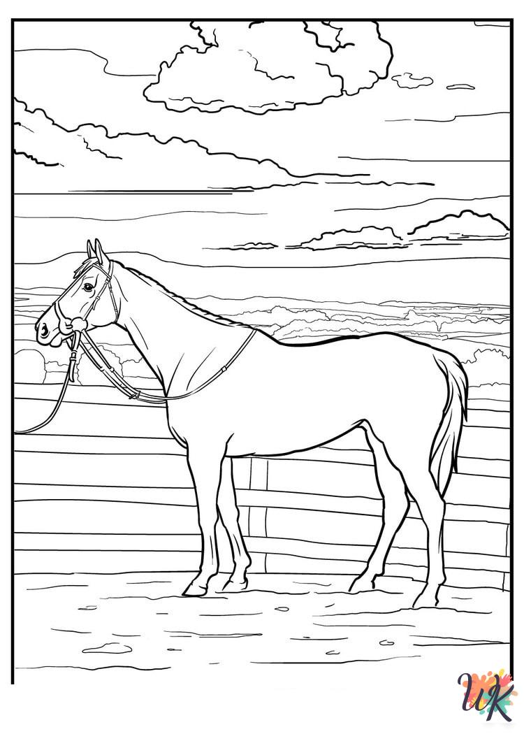 detailed Horse coloring pages