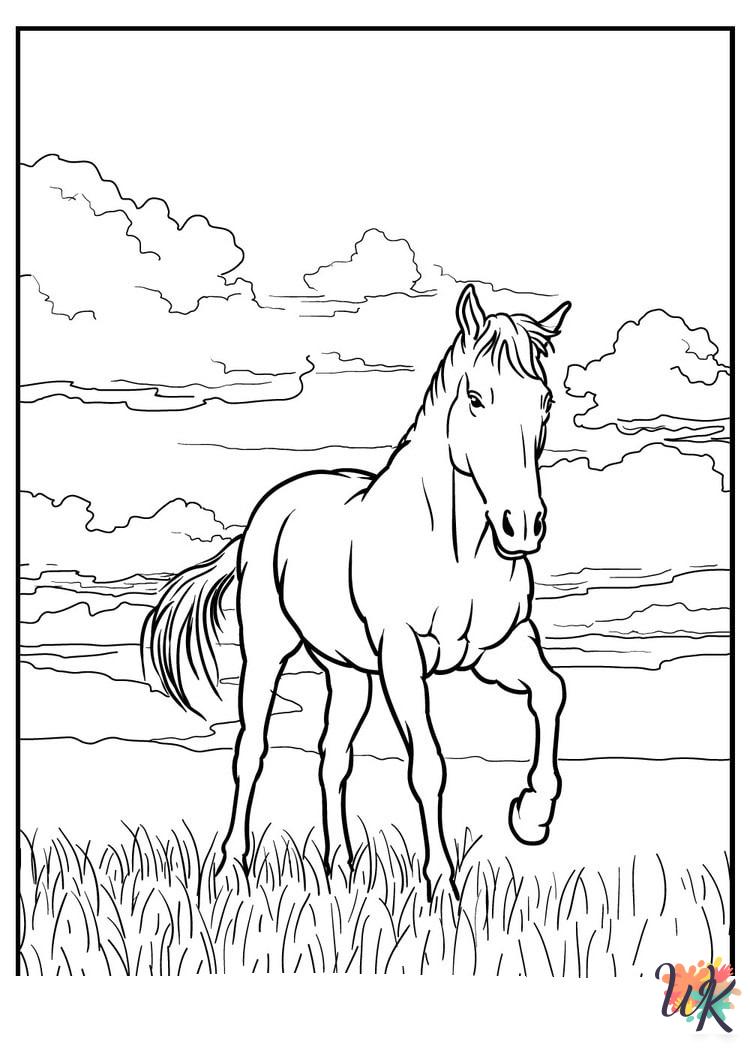 preschool Horse coloring pages