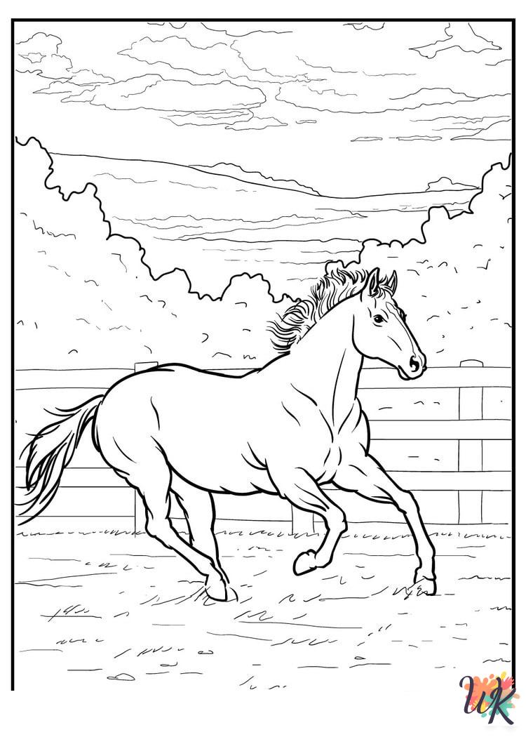 grinch Horse coloring pages