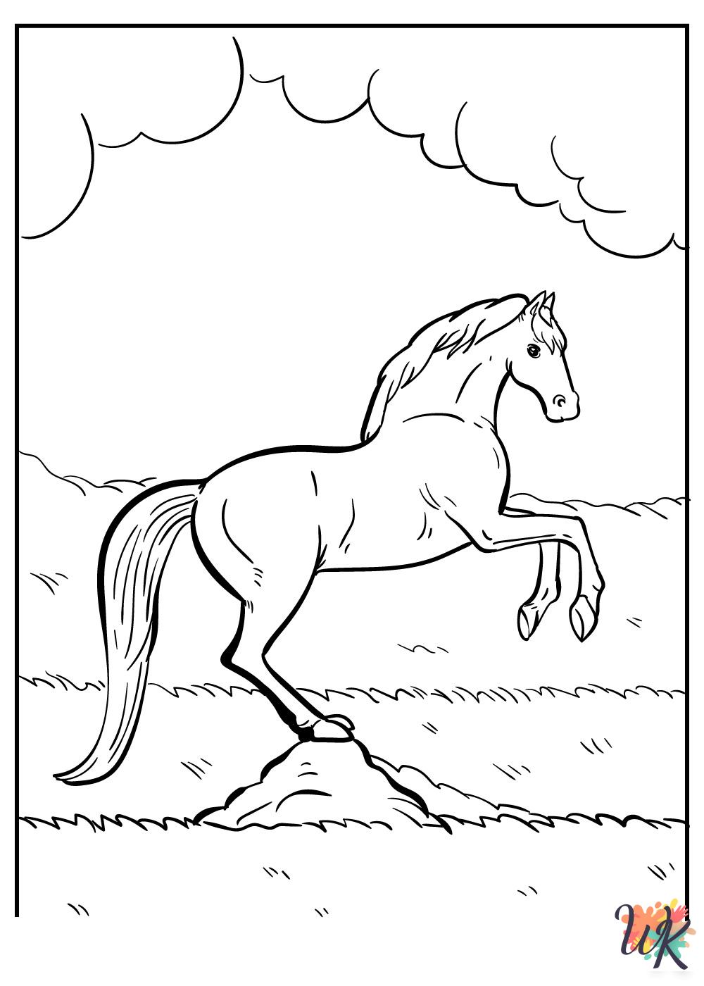 Horse decorations coloring pages