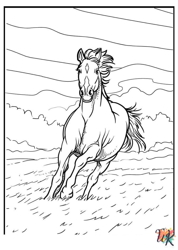 Horse ornaments coloring pages