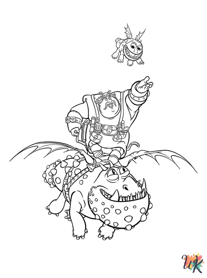 How To Train Your Dragon coloring pages grinch 3