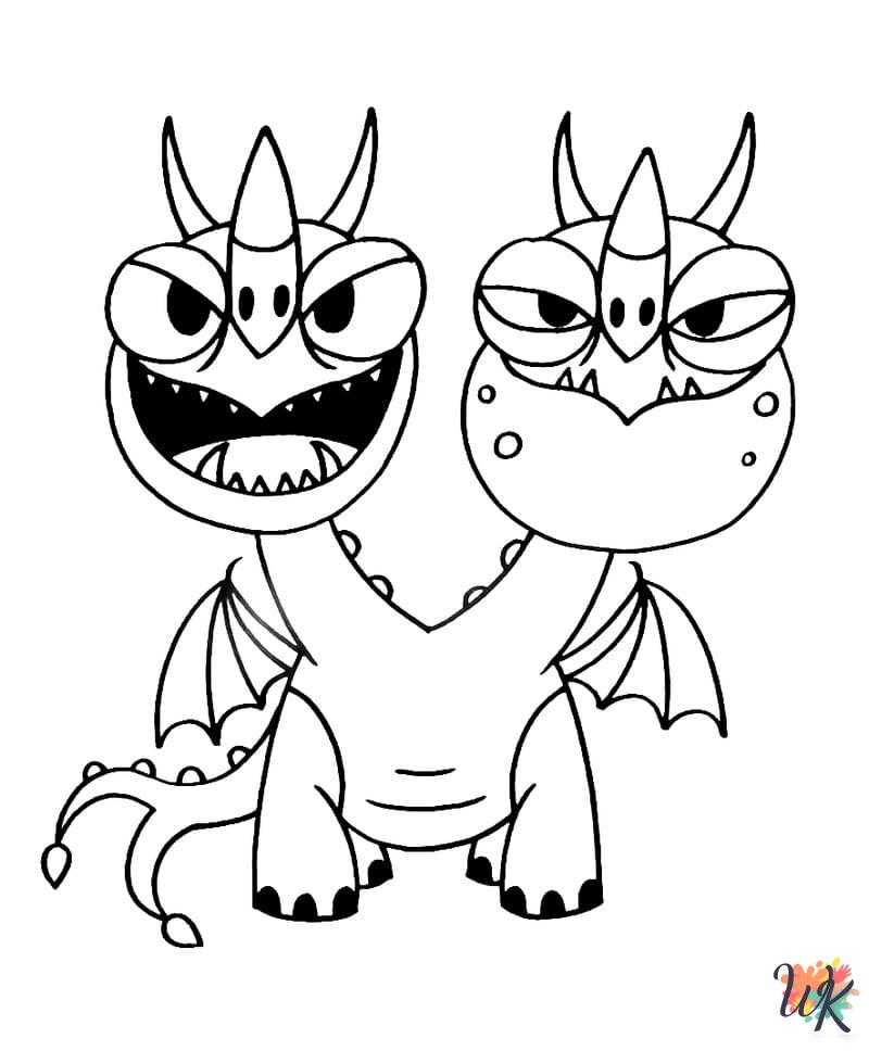 adult coloring pages How To Train Your Dragon 1