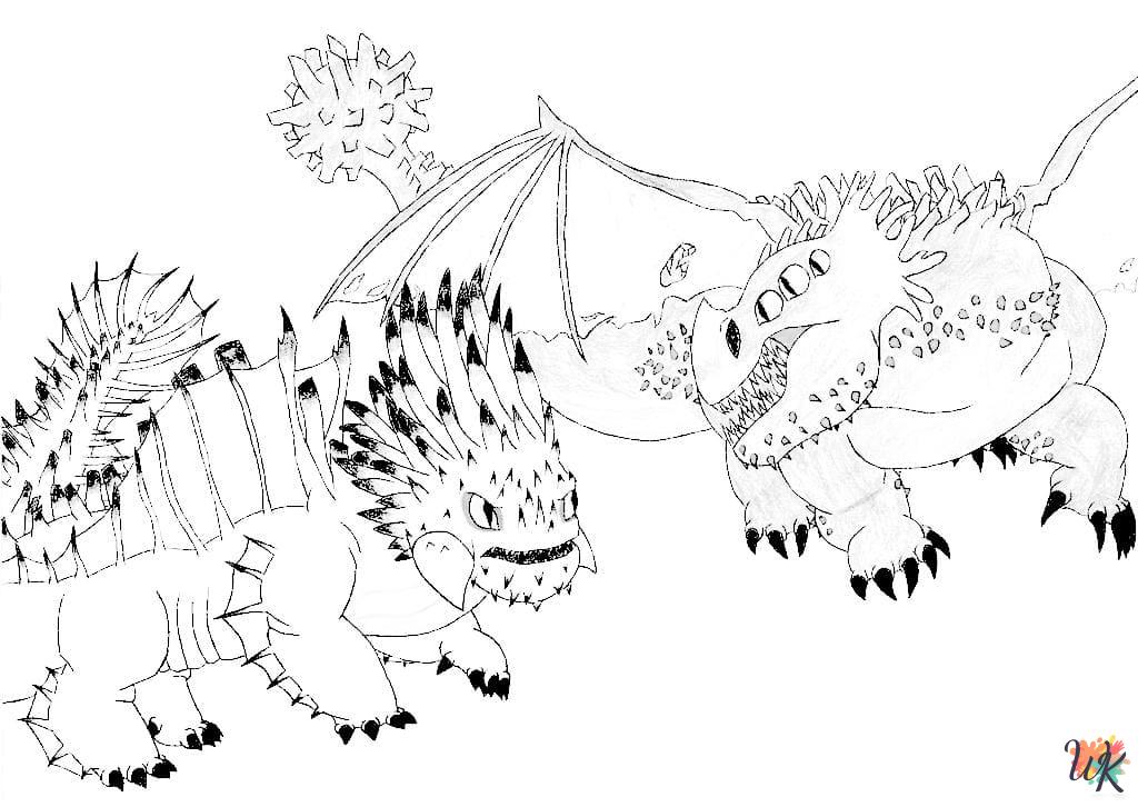 cute coloring pages How To Train Your Dragon