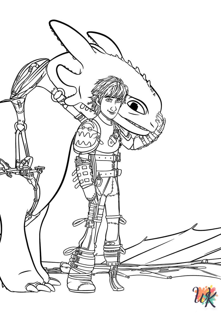 adult How To Train Your Dragon coloring pages