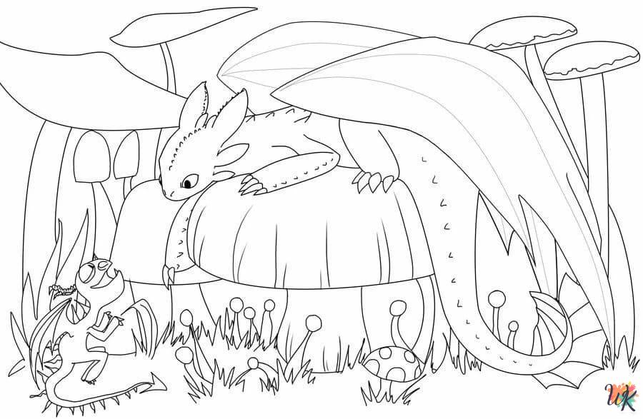 printable coloring pages How To Train Your Dragon