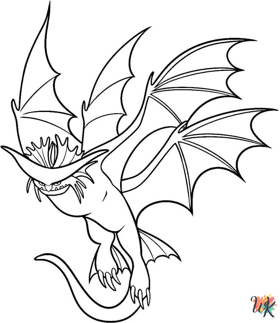 How To Train Your Dragon coloring pages for adults