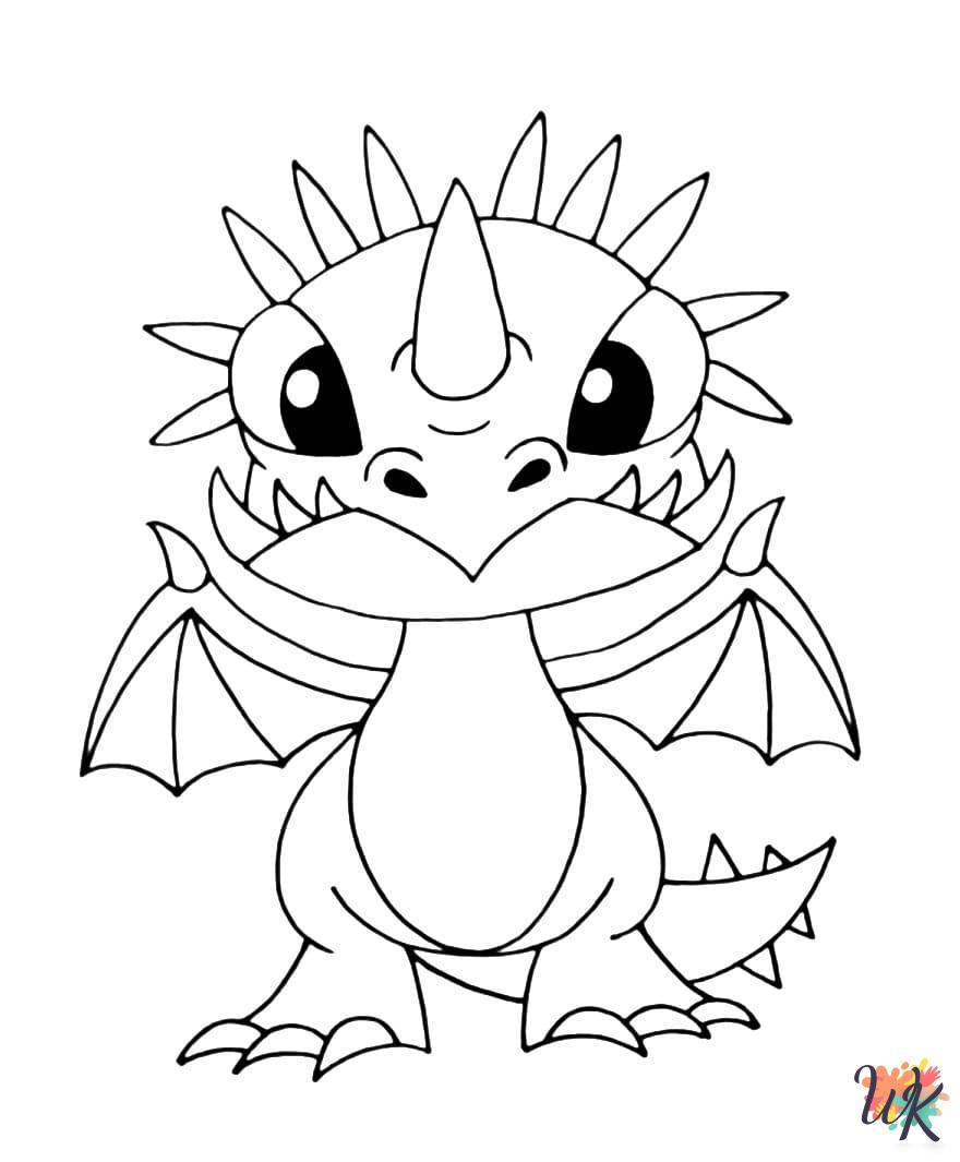free printable How To Train Your Dragon coloring pages