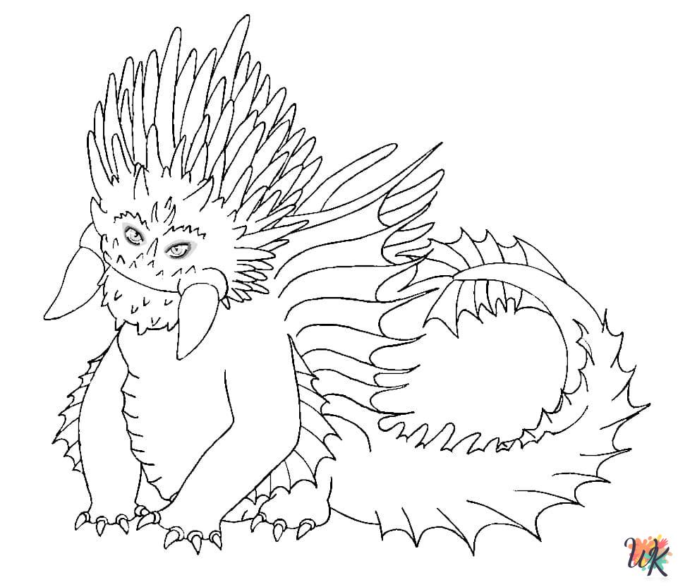 free adult How To Train Your Dragon coloring pages