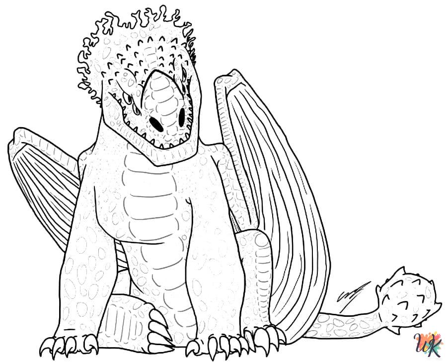 detailed How To Train Your Dragon coloring pages