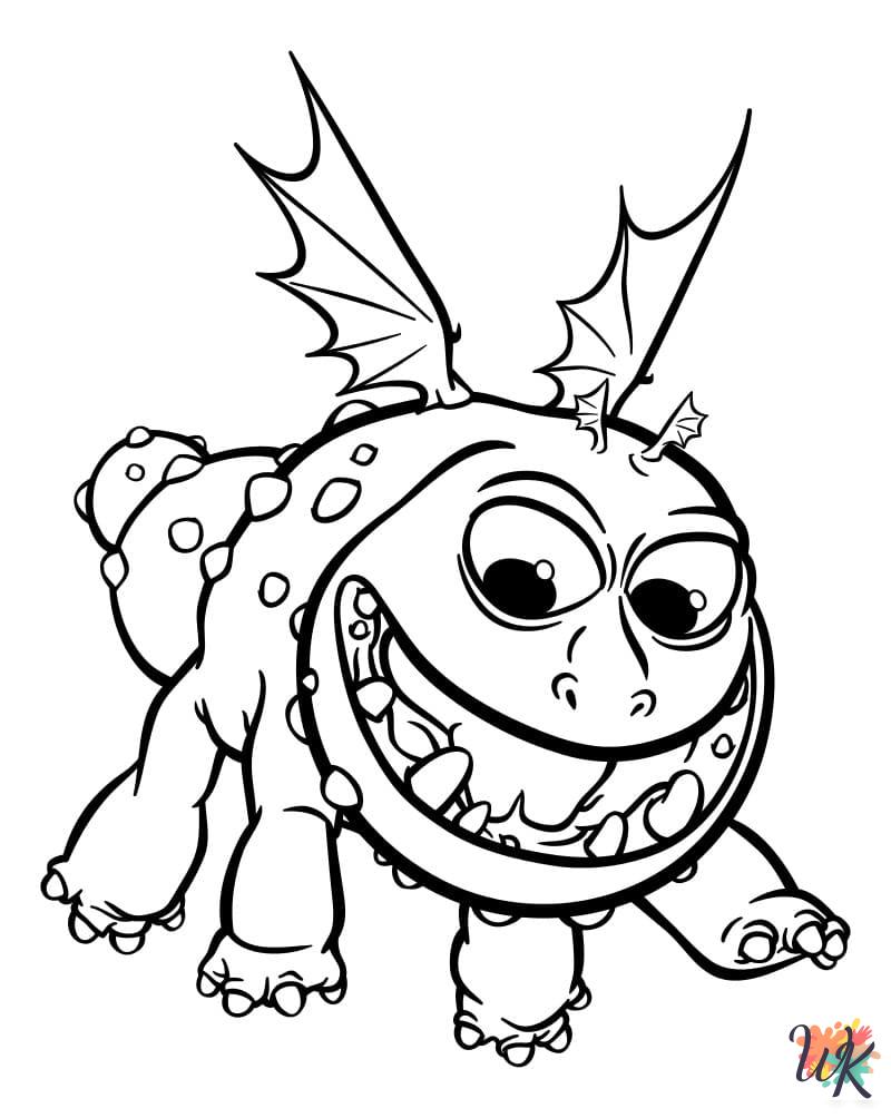 How To Train Your Dragon coloring pages grinch 1