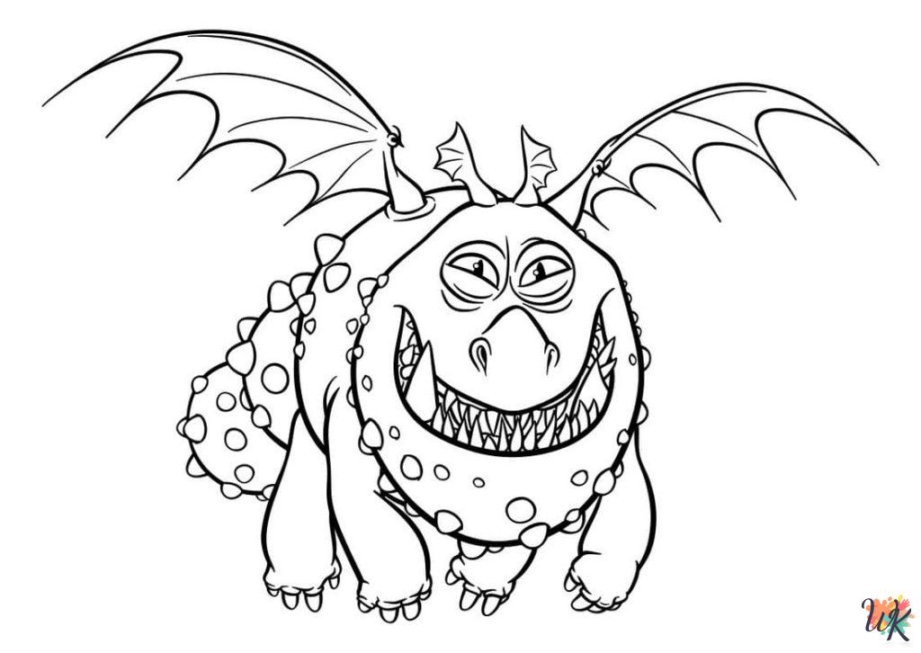hard How To Train Your Dragon coloring pages