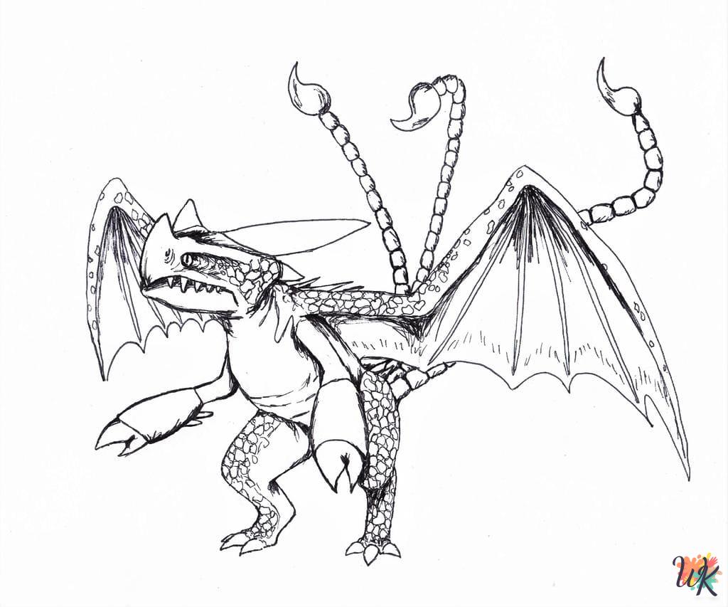 adult coloring pages How To Train Your Dragon