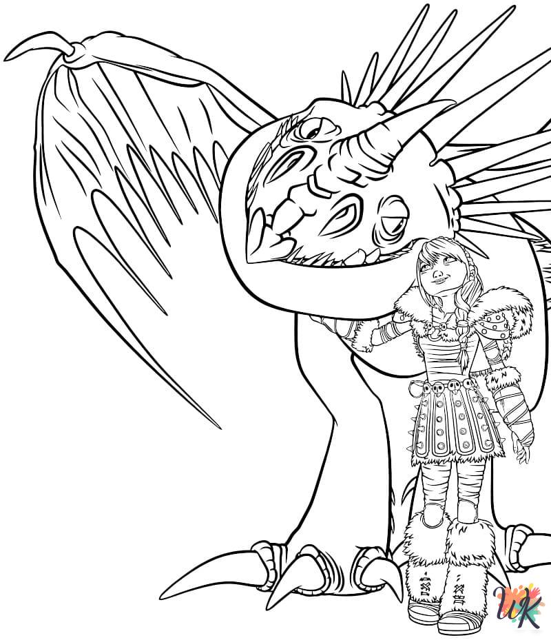 coloring pages for kids How To Train Your Dragon
