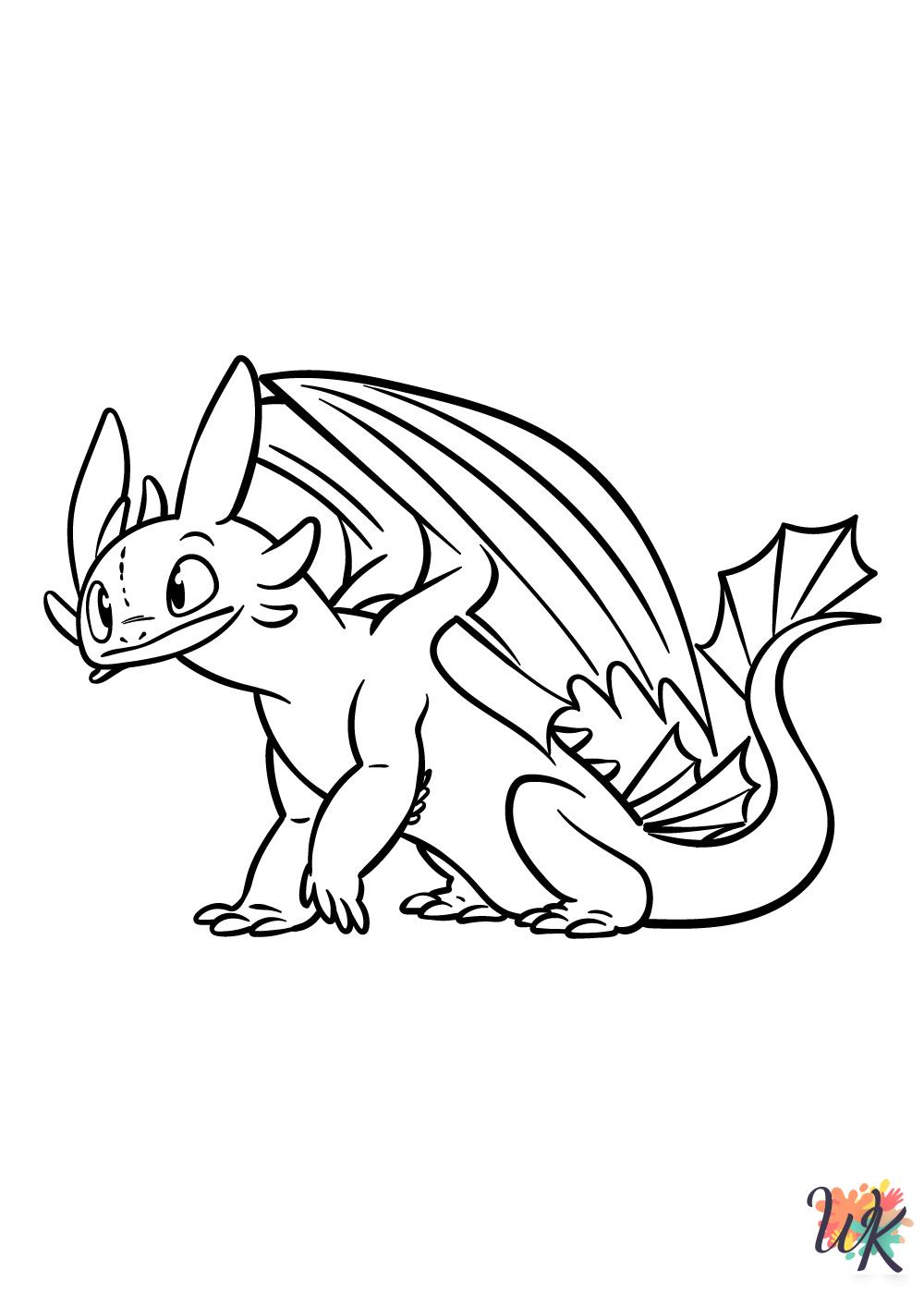 free How To Train Your Dragon coloring pages printable