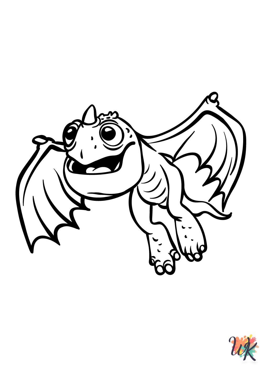 How To Train Your Dragon coloring book pages