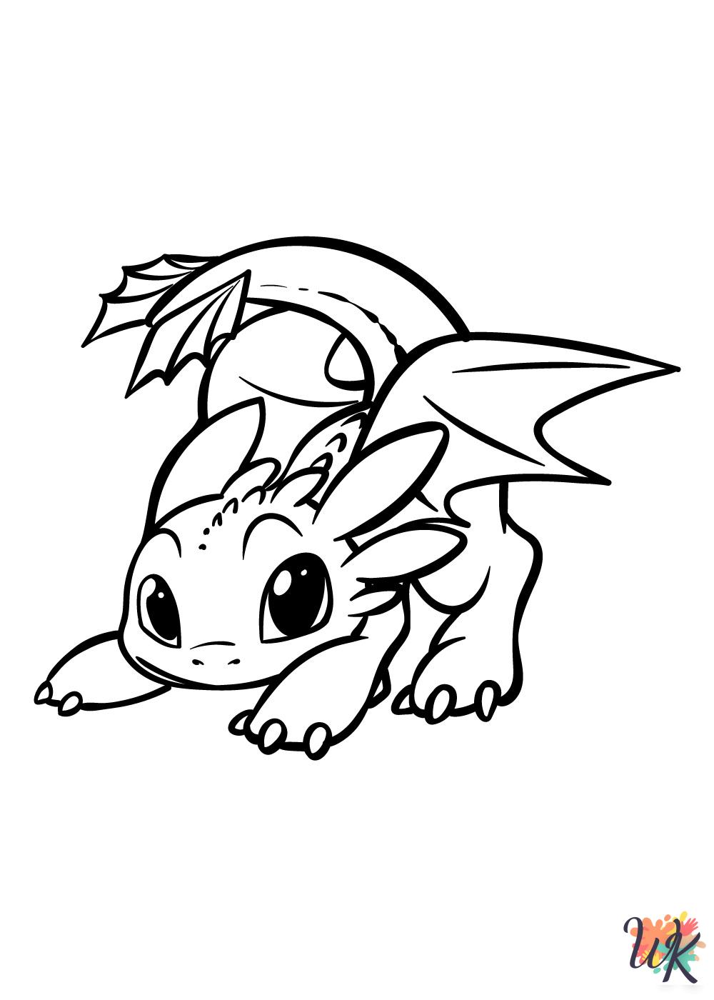 detailed How To Train Your Dragon coloring pages