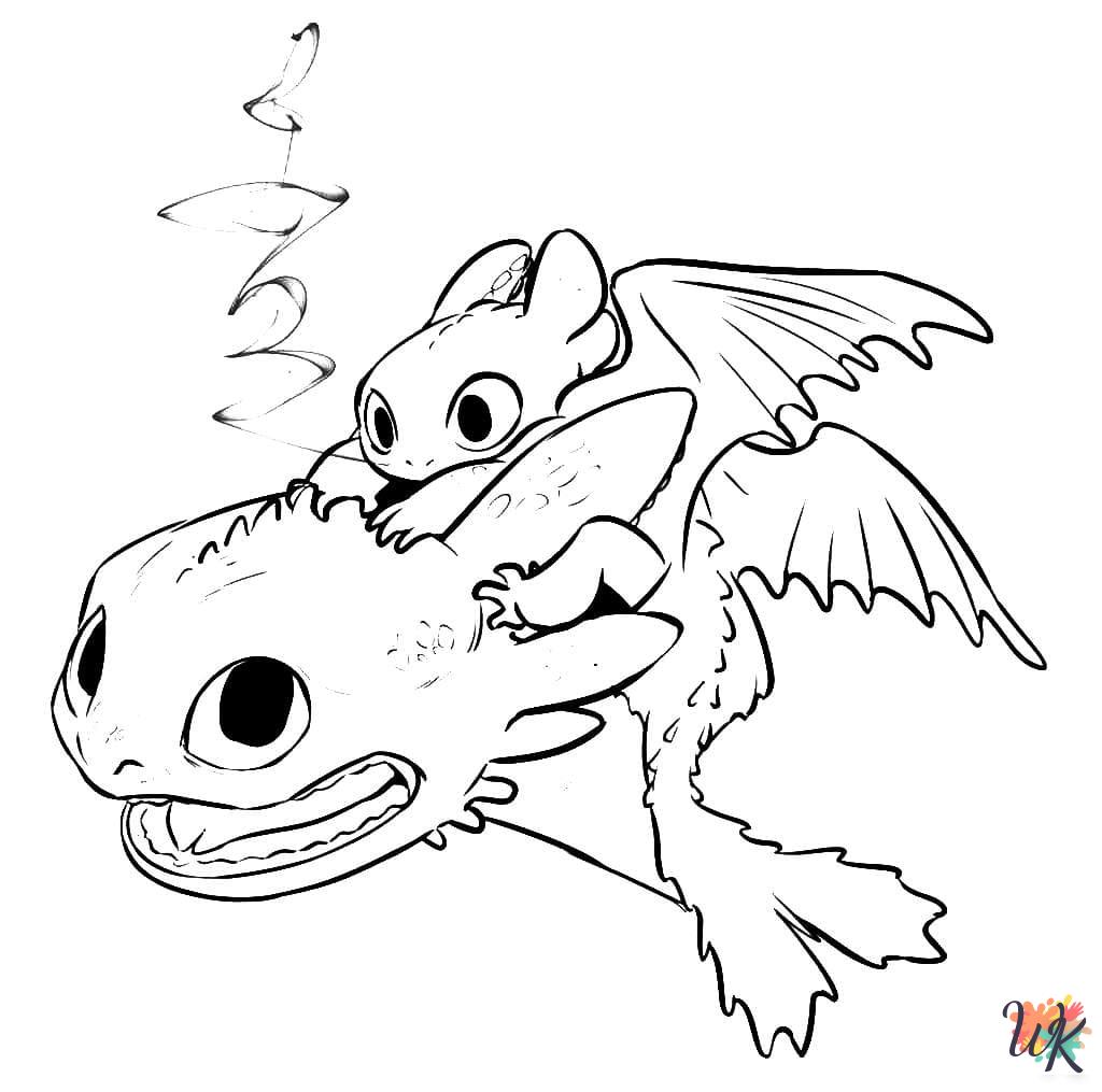 easy How To Train Your Dragon coloring pages