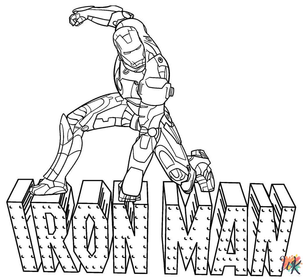 free printable Iron Man coloring pages