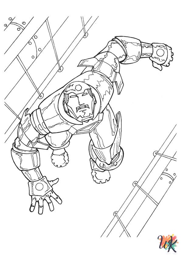 Iron Man coloring book pages