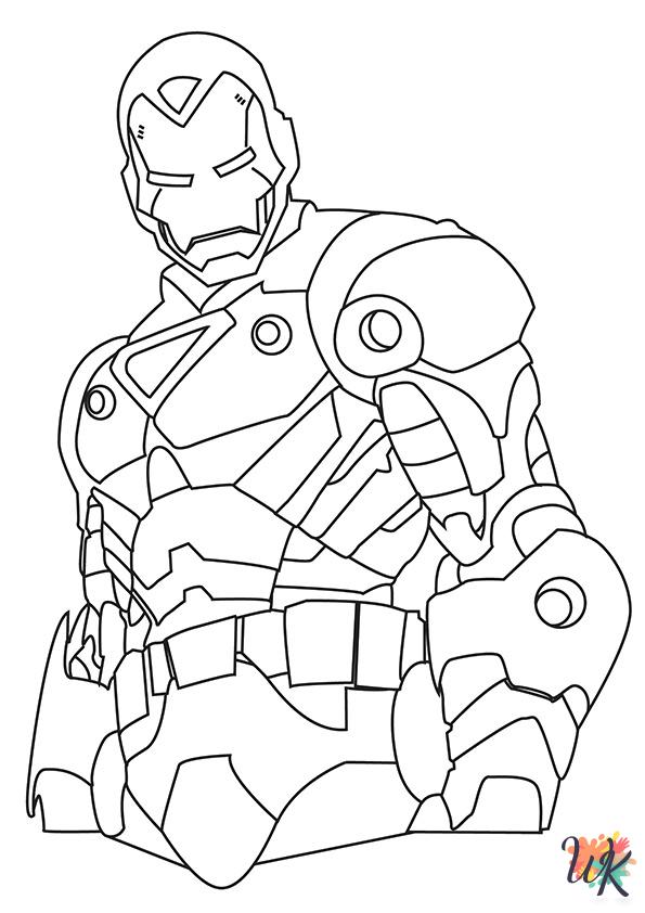 coloring pages printable Iron Man
