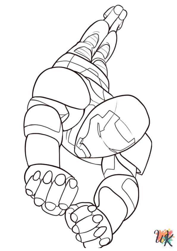free Iron Man coloring pages for adults