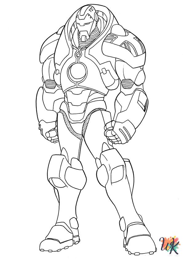 coloring pages for Iron Man