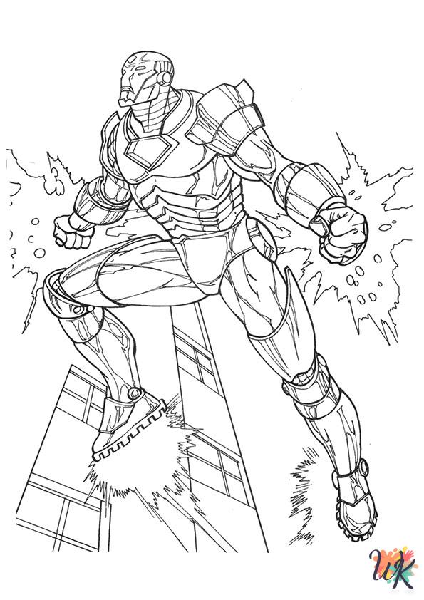 vintage Iron Man coloring pages