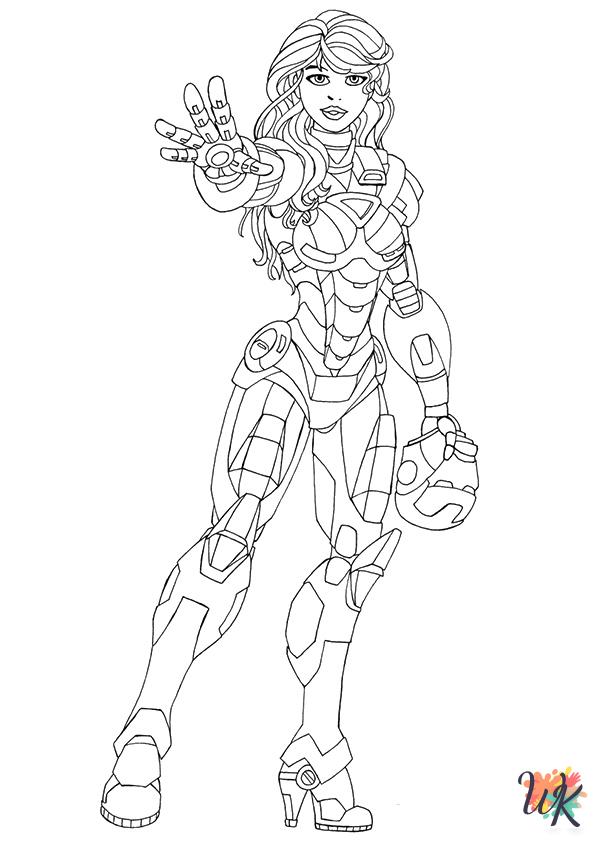 Iron Man ornament coloring pages