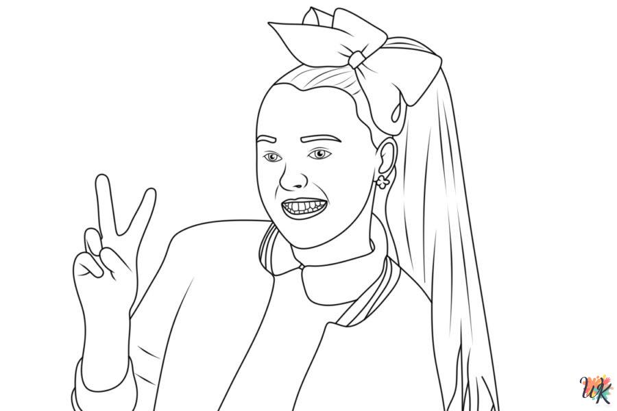 old-fashioned JoJo Siwa coloring pages