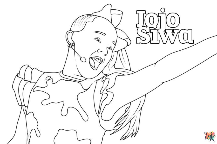 JoJo Siwa decorations coloring pages