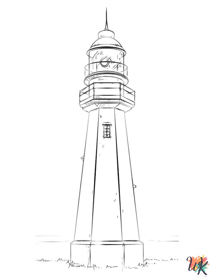 coloring Lighthouse pages