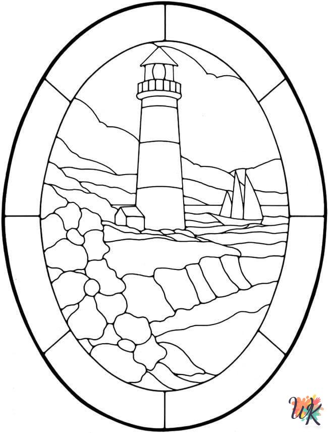 Lighthouse coloring pages to print