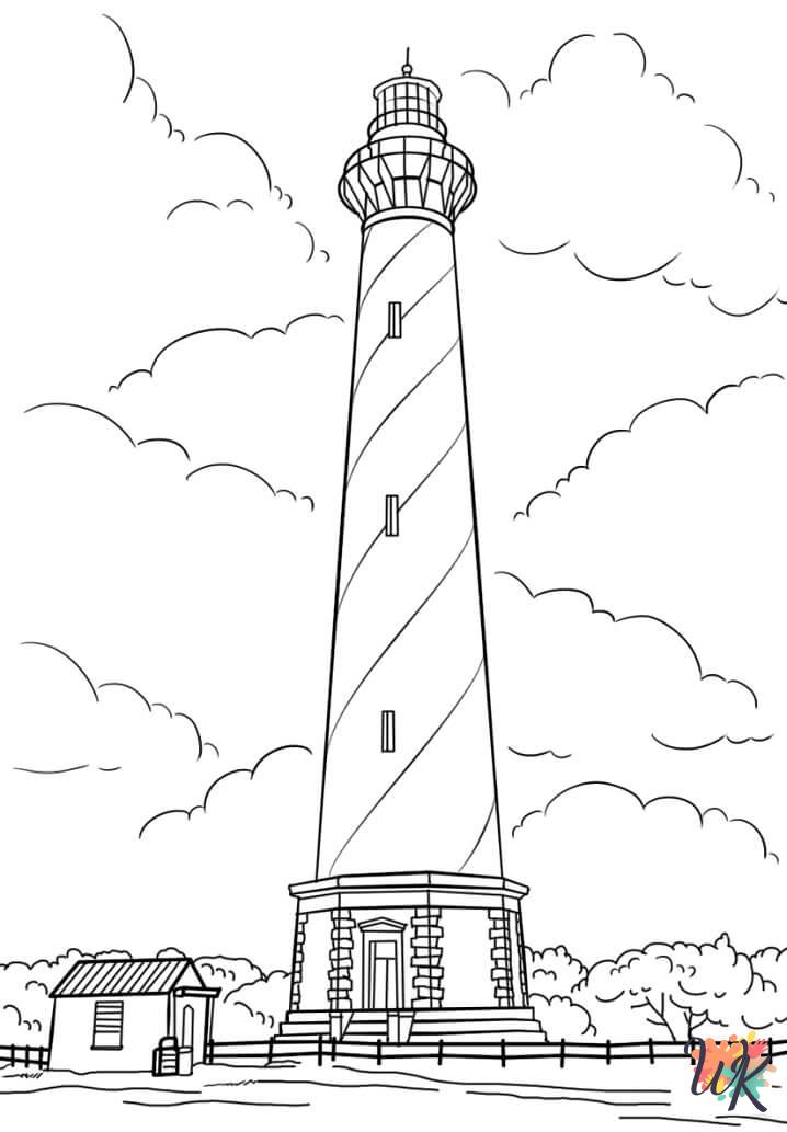 free Lighthouse coloring pages printable
